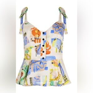 Hunter Bell Multicolor Abstract Print Top